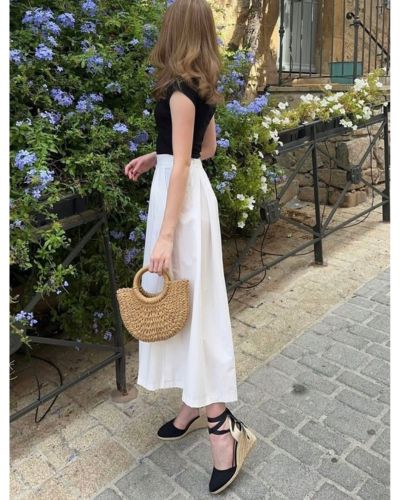 Outfits con alpargatas y pantalones de lino