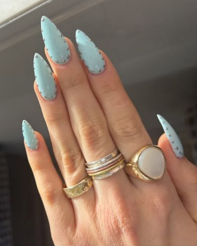 Uñas turquesa