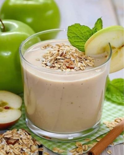 Batido de manzana con avena