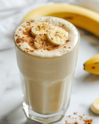 Batido de plátano con avena