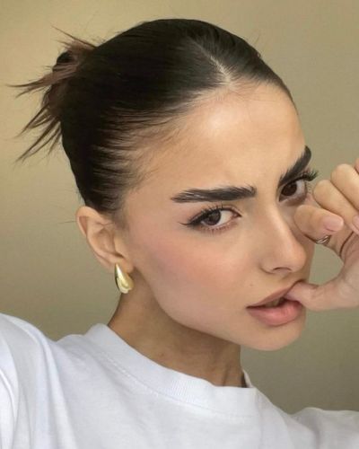 Slicked messy bun